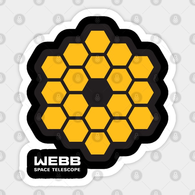 James Webb Space Telescope Sticker by Hornak Designs